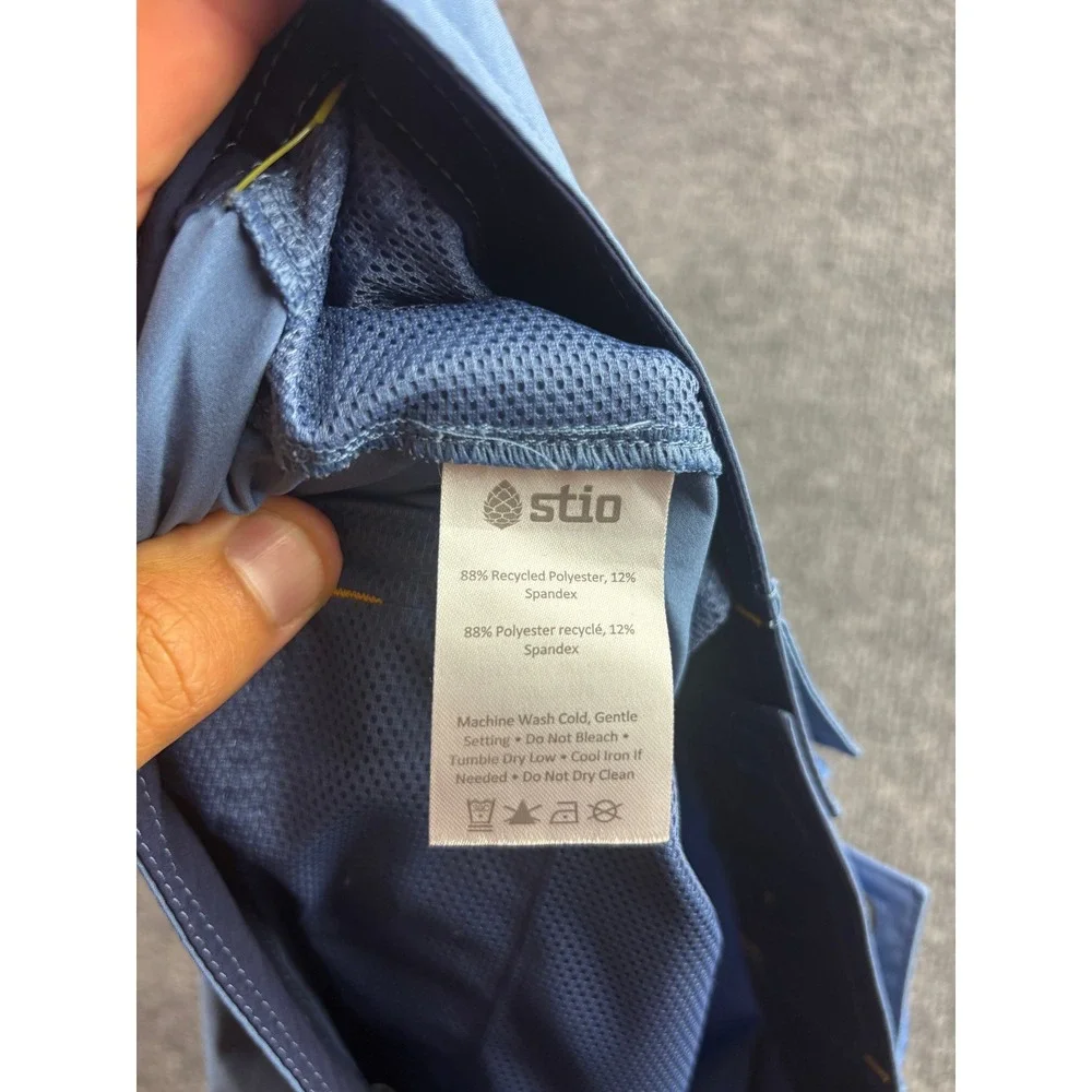 Stio Board Shorts Mens 36 Blue Eddyline Stretch Hybrid Water SS23PV1 67109